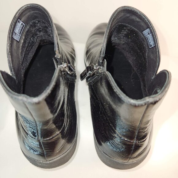 Fittlop Patent Leather ankle bootie Sz 7 Supercomfp - Picture 4 of 10